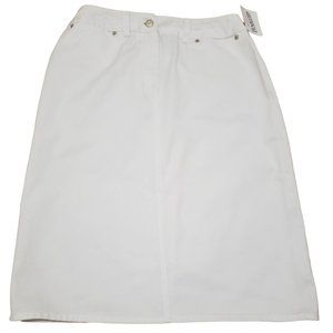 Pendleton Women's Size 6 Casual Essentials White Pencil Skirt NWT